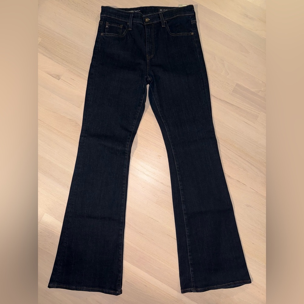 NWOT AG Dark Indigo Blue Farrah Bootcut Jeans 29 - Picture 2 of 11